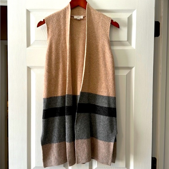 LOFT Sweaters Loft Classic Duster Sweater Vest Poshmark